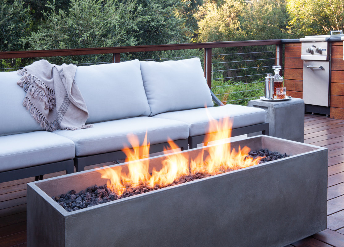 BJFS Arroyo Concrete Gas Fire Pit Table & Reviews Wayfair.ca